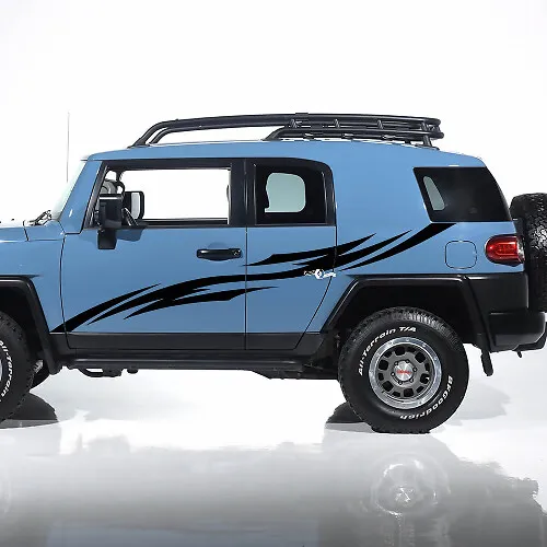 Toyota FJ Cruiser Tribal Side Door Stripes Vinyl Decals Kit