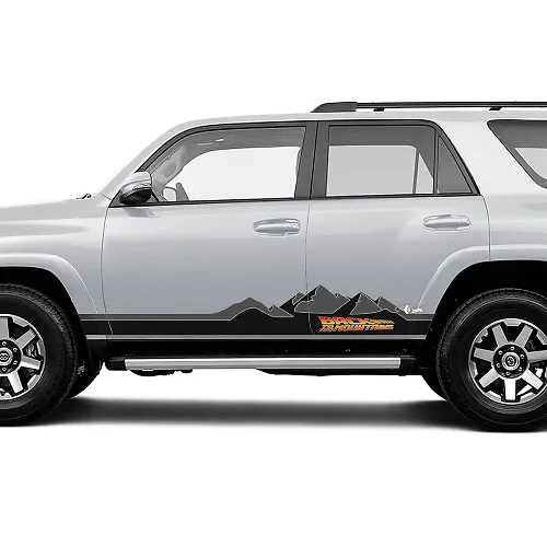 Back To The Mountains Decals for Toyota Truck Rocker Panels