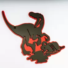 Raptor eat Ram 3D Badge Fender Tailgate Badges Emblem