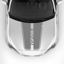 Toyota GR86 Hood Racing Stripes Decals Stickers