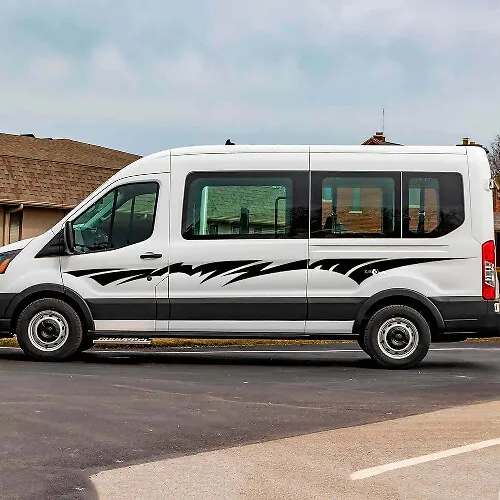 Musclecar Transit Vinyl Side Stripes Decals – Stylish Truck Graphics