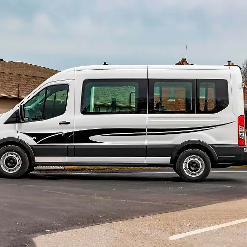 Tribal Side Door Stripes Vinyl Decal for Musclecar Transit