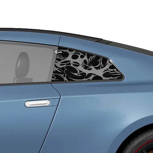 Side Rear Window Graphics Decals Kit for Nissan GT-R