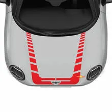 Hood Racing Stripes Rally Decal for MINI Cooper – Vinyl Sticker