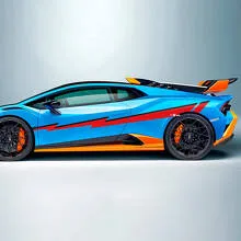 Z Stripes Side Vinyl Decal for Lamborghini STO | Car Stickers
