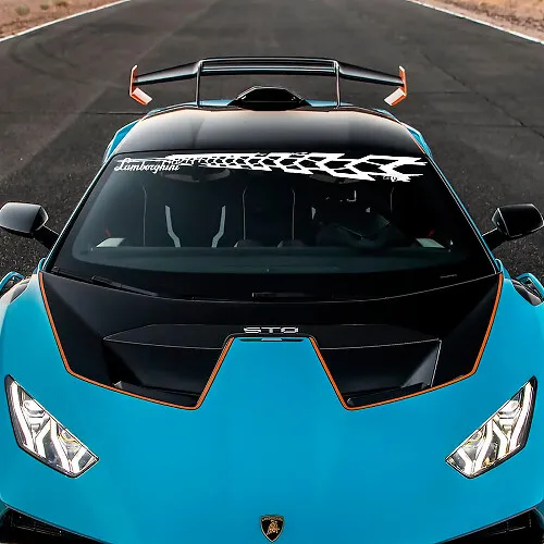 Windshield Tire tracks Lambo Vinyl Decal Sticker Graphics for ...