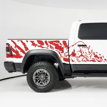 Rhino Splash Side Bedside Stickers Decals Graphics for Dodge RAM 1500 RHO