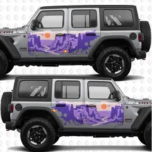 15％OFF ❗️ジープ　デザイン　アートペイント　キャンバス地 NC State Tailgate Jeep | Needlepoint.Com