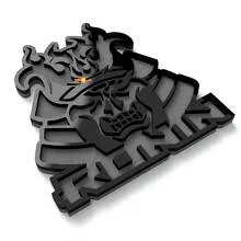 Skull Samurai Ronin Fender Badges Tailgate Emblem 3D Badge