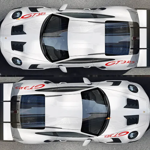 Porsche 911 - 991 Gt3 RS GT3RS Side Stripes Kit Decal Sticker