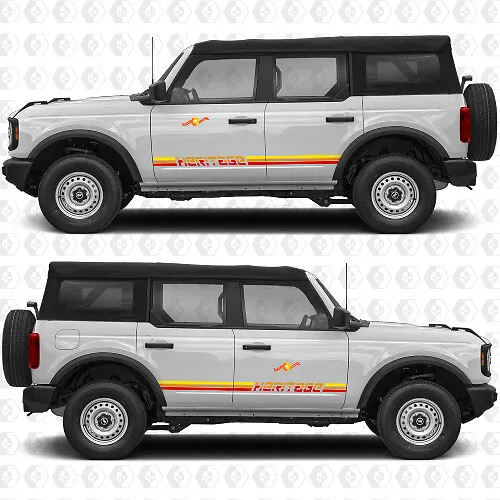Classic Retro Racing Stripes Vinyl Decals Stickers for Musclecar horse ...