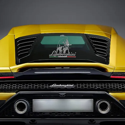 Lamborghini Bull Graphic Rear Window Vinyl Decals Stickers for ...