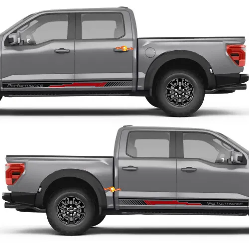 Perfomance Abstract Line Rocker Panel Vinyl Decal Sticker for Musclecar ...