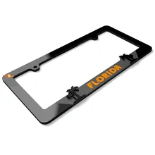 Florida State Palms Black Grey Acrylic License Plate Frame