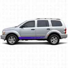 Decorated Stripes Rocker Panel Vinyl Sticker Decal For Dodge Durango ...