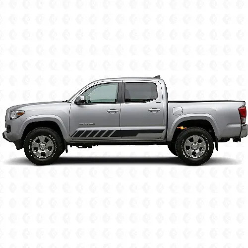 Checkered Stripes Rocker Panel Vinyl Decal Kit for Toyota Tacoma 2015 ...