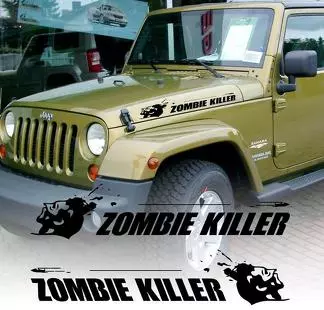 etiqueta Zombie respuesta a brotes Unidad-Jeep Tj-Custom Vinilo calcomanía 