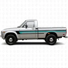 Triple Stripes Door Side Vinyl Decal for Toyota Hilux 1978-1983 id
