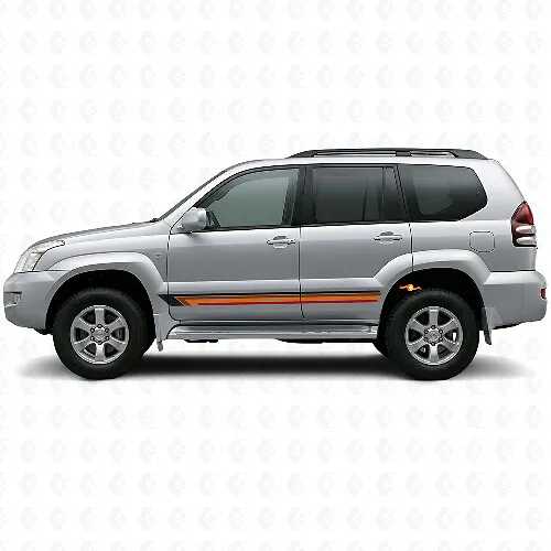 Vintage Straight Stripes Side Vinyl Decal for Toyota Land Cruiser Prado ...