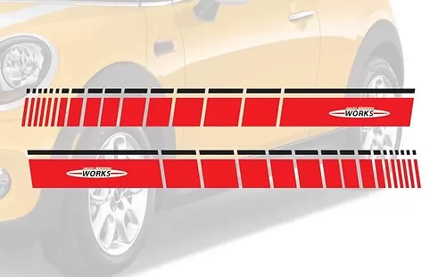 Pair of Side Doors decals 1 of 2000 MINI John Cooper Works GP Style Sticker