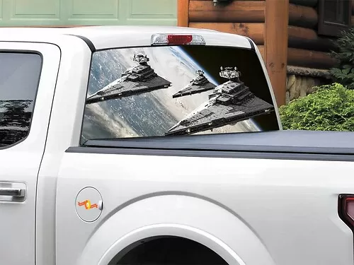 Galactic Empire Star Wars Rear Window Decal Sticker Pick up Truck SUV Car any size