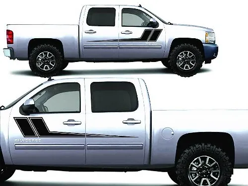 Glossy Windshield Vinyl Decal Banner For Chevrolet Silverado Trucks – Custom Graphic