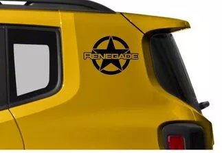 Renegade stickers for side doors ruined star