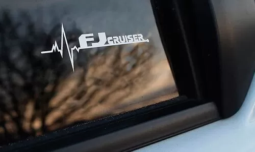 FJ Cruiser Car Window Decal Sticker - 6 Inch Premium Vinyl, 20 Color Options (Default White)