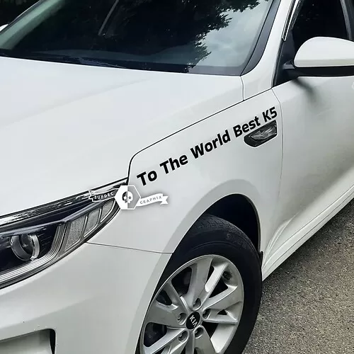 Side Racing Stripes Vinyl Decal Sticker fit to Kia Forte
