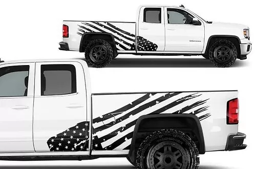 2x Side Stripes Decal For 1500 Gmc Sierra Rocker Panel Vinyl Stickers ...