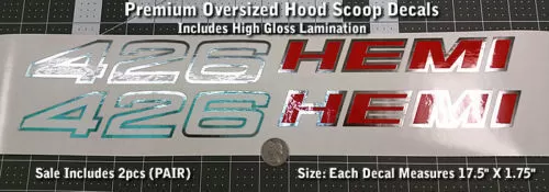 Dodge Ram 1500 Hemi Logo Hood Vinyl decal, racing stripe, Mopar ...