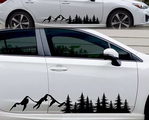 Mountain Stickers for car truck suv camper door body graphic decal ...