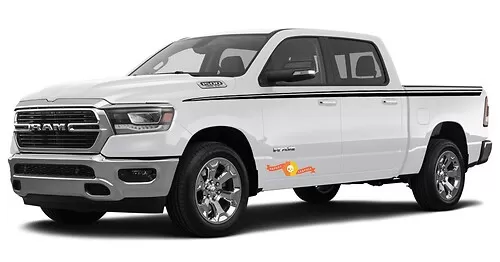 Dodge Ram 1500 RT HEMI Truck Bed Box graphic Stripe decal sticker kit ...