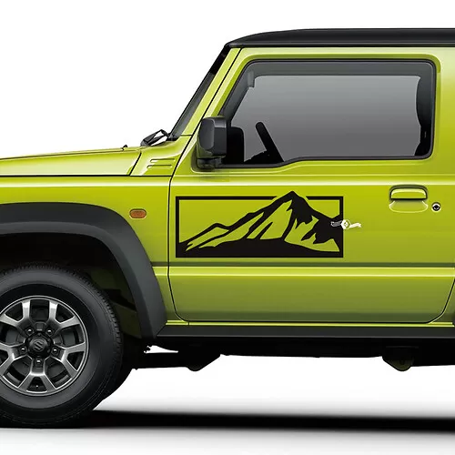 thumbnail image 2 of SEEYA Multicolored Vinyl Decal Sticker For Suzuki Swift, Vitara, Baleno, Ignis, Jimny – 200mm X 52mm 2 of 5