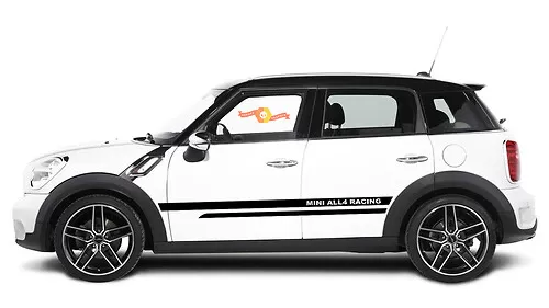 Mini Countryman R60 side stripe lettering porsche style decal graphic-1