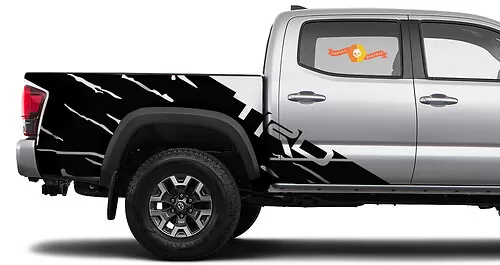 TRD Sport Bed Side Decals For 2013-2023 Toyota Tacoma - Matte Vinyl 2-Pack (52.5x9.8 In) Avery Dennison