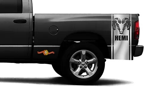 Dodge Ram 1500 RT HEMI Truck Bed Box graphic Stripe decal sticker ...