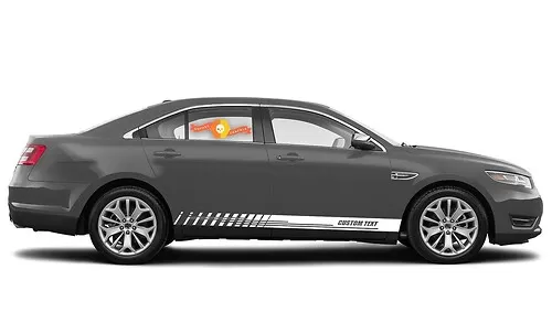 Racing rocker panel stripes vinyl decals stickers for Ford Taurus