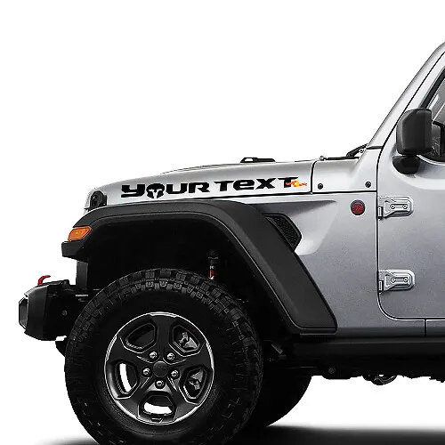 2X Gladiator Emblems Fit Jeep Wrangler JL JK Right Left