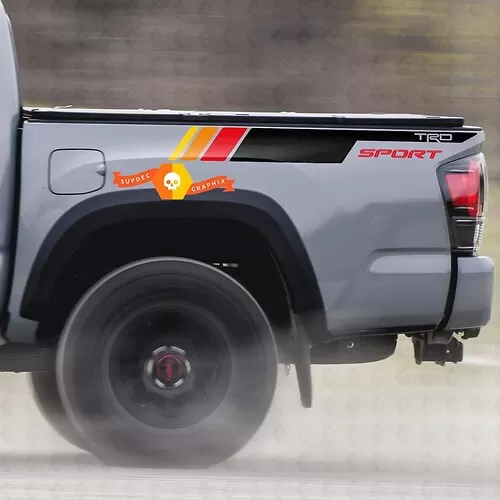 3rd Gen Toyota Tacoma Modern Bed Stripe Vinyl Decals – ztr graphicz