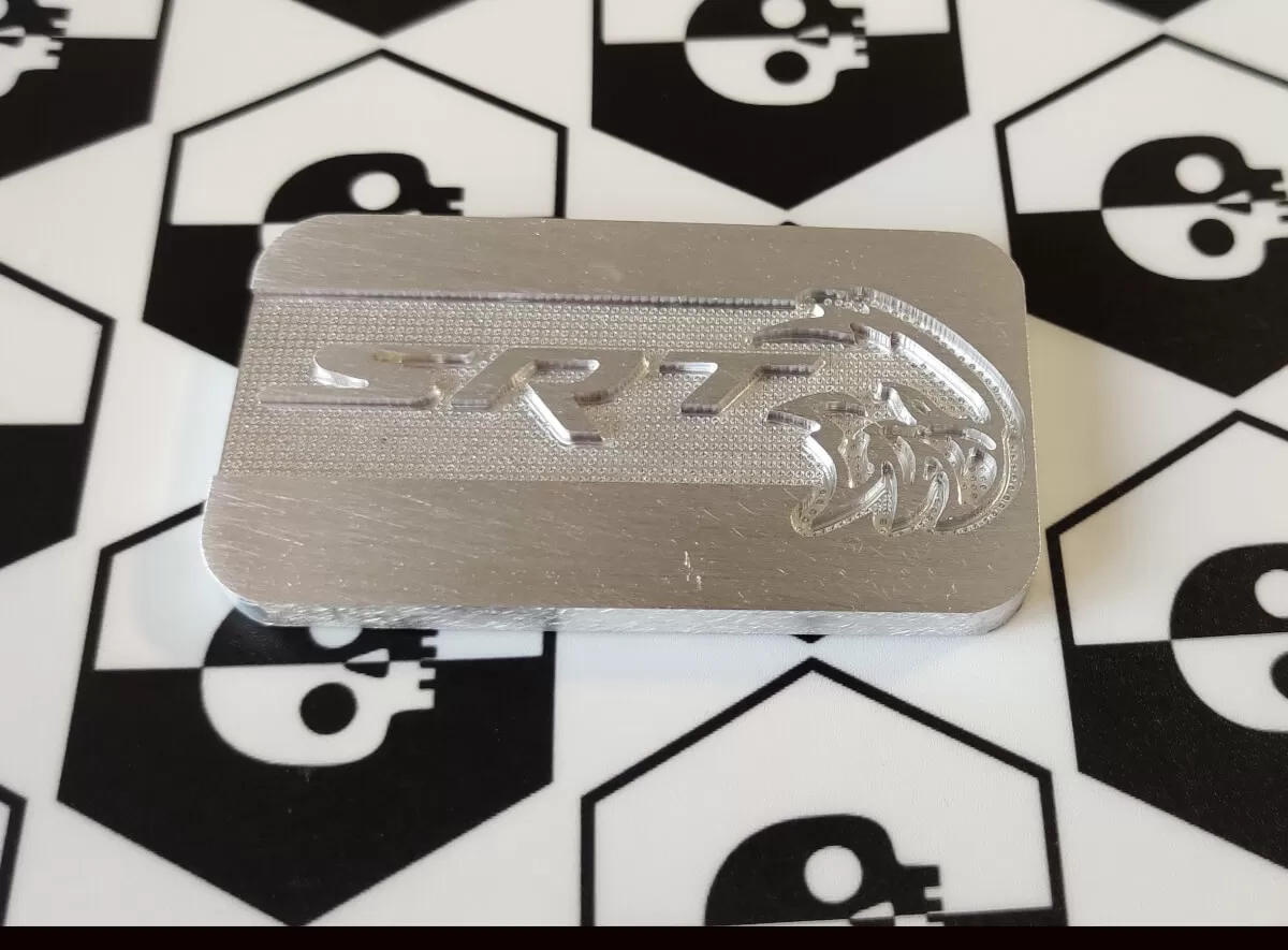 SRT Supercharger Jeep Trackhawk Metal Aluminum Badge