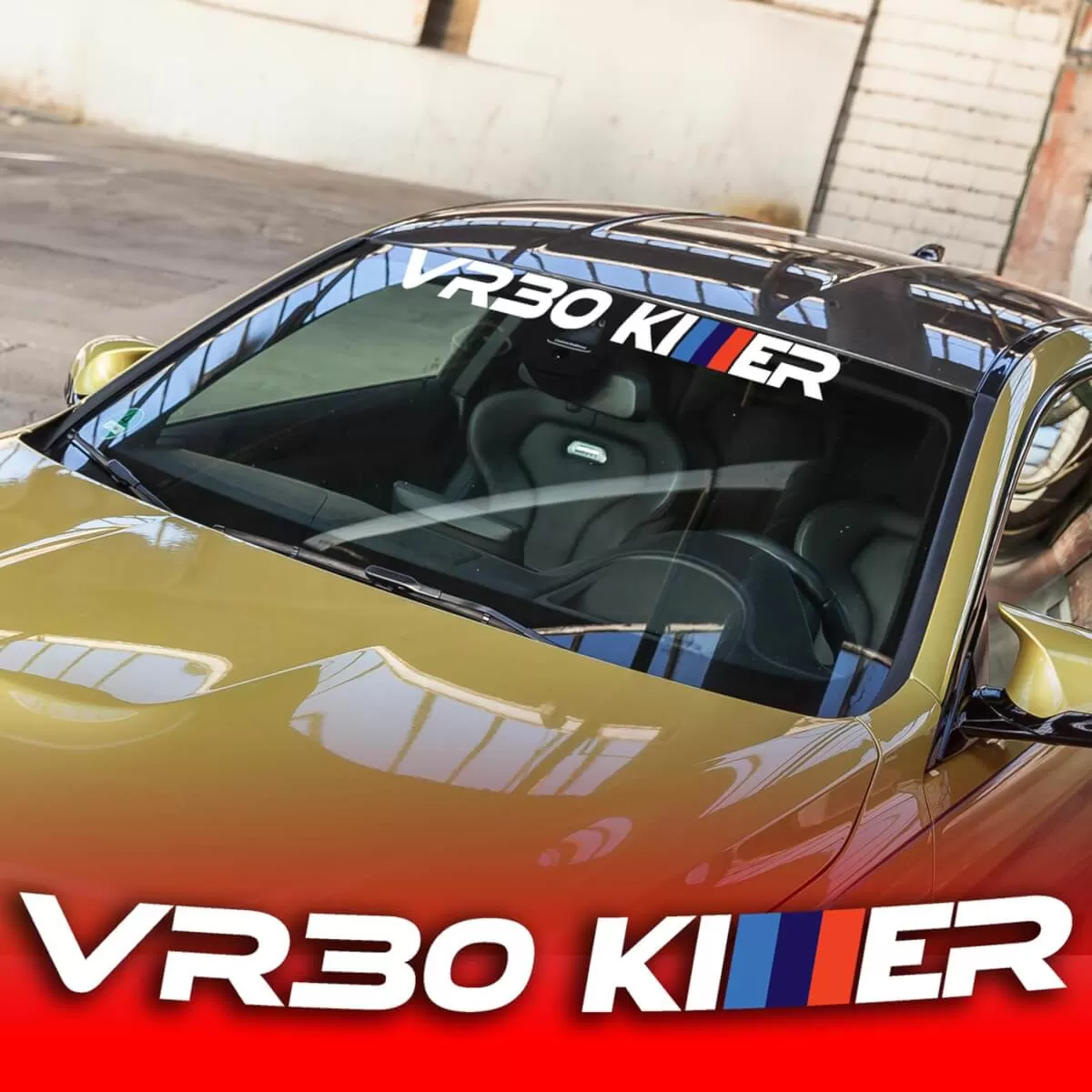 VR30 Killer BMW Fan Funny Windshield banner vinyl decals stickers