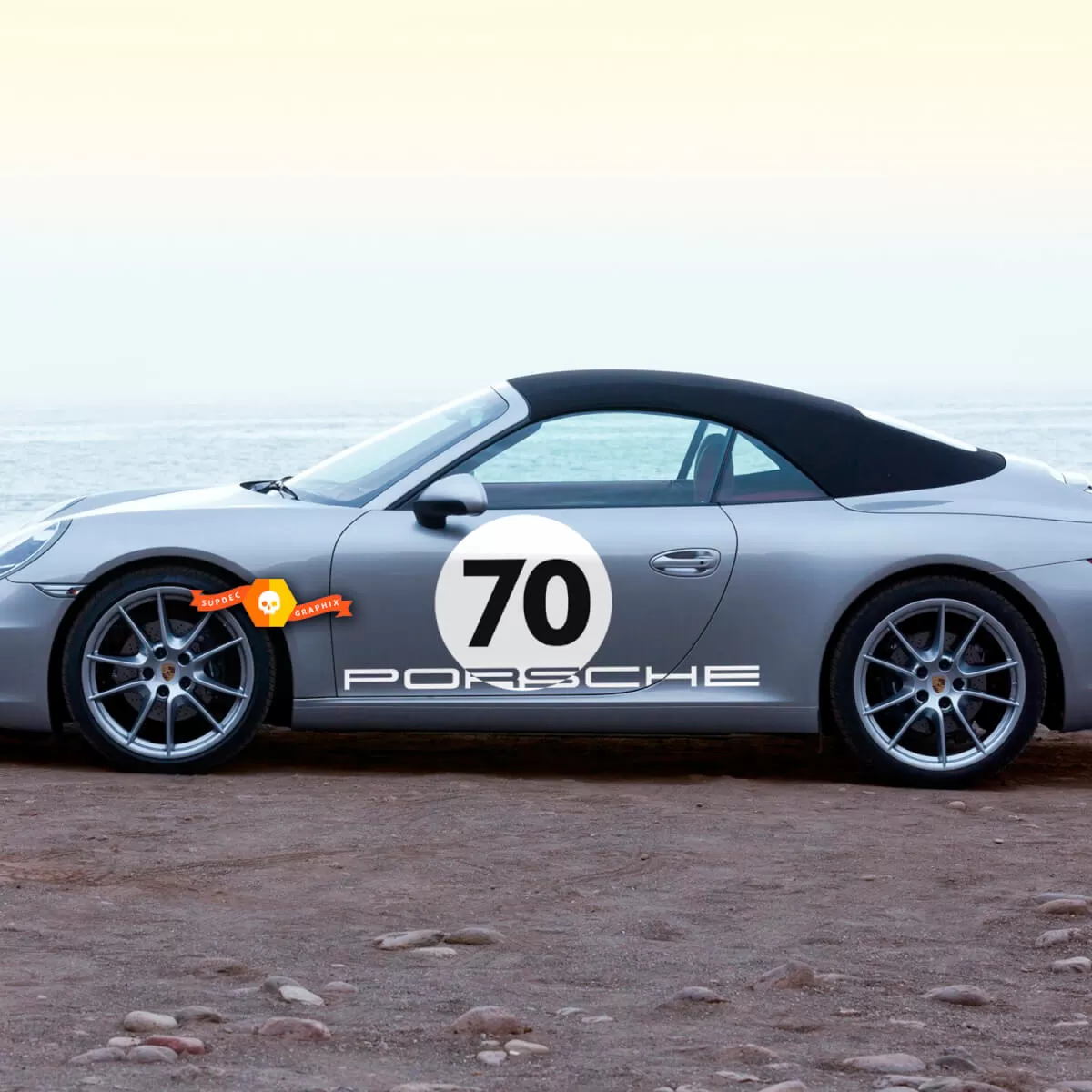 Porsche Heritage Design for the New 911 Speedster Side Doors Stripes ...