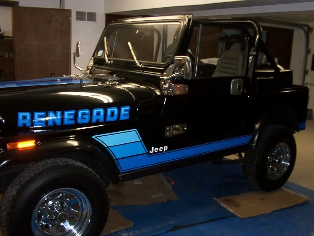 1991 1992 1993 1994 Jeep Renegade YJ Decal Graphics & Stripes Kit