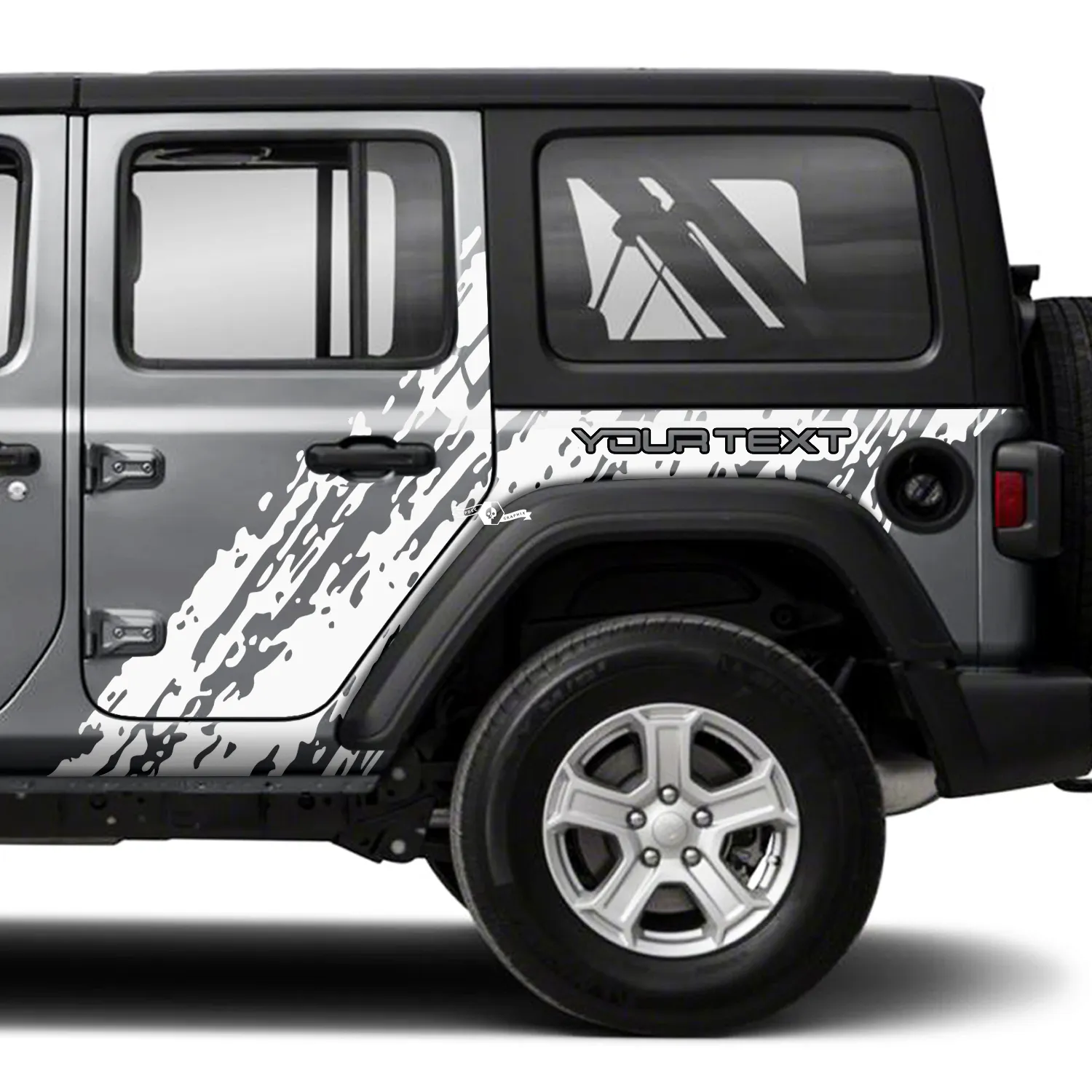 Mud splash Stickers for Jeep Wrangler JL JK Designs Graphics Decal 2 Doors 2023