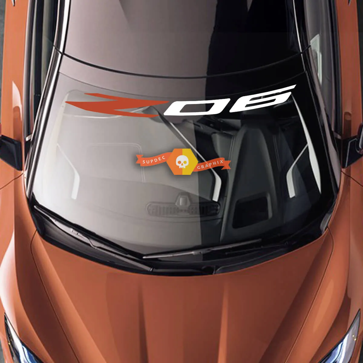 Chevrolet C8 Corvette Z06 Windshield Vinyl Decal Sticker