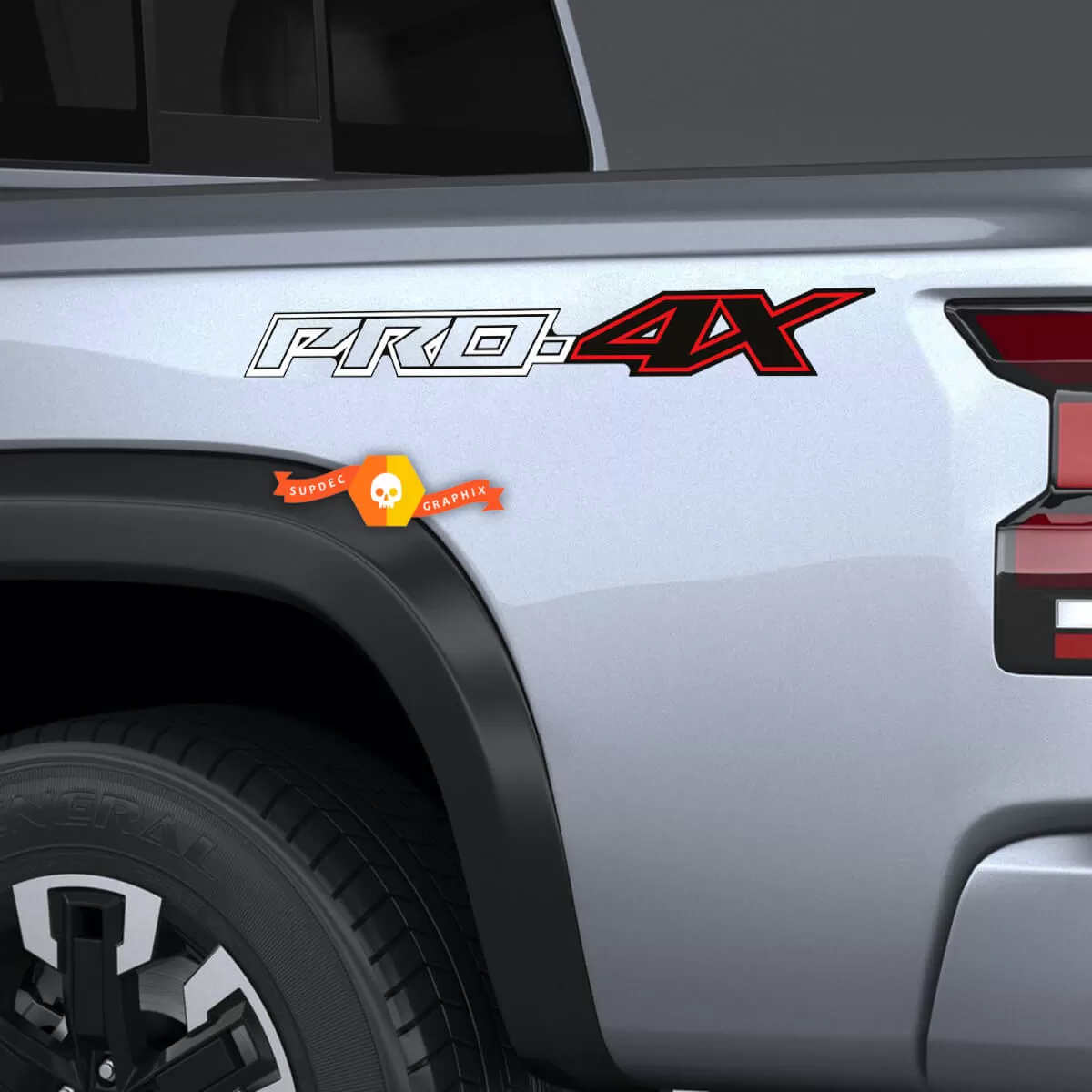 Pair Nissan Frontier Pro4X Vinyl Side Stickers Decals 4x4 Graphics