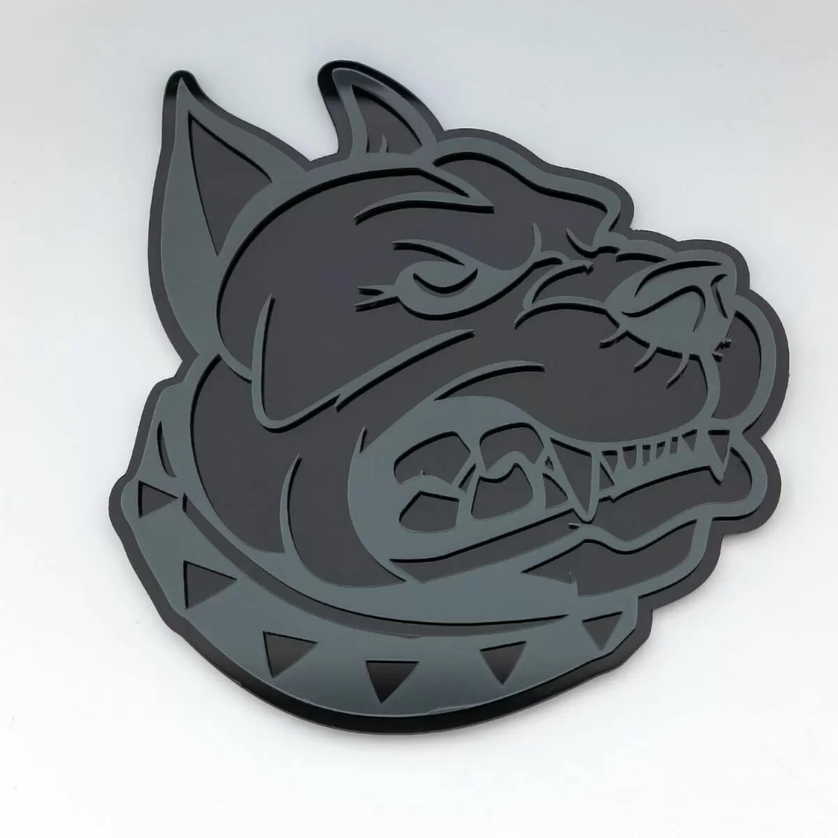 Dog Rated 4x4 Emblem Decal Sticker - Aluminum Badge For Jeep Truck Fender 2.36"