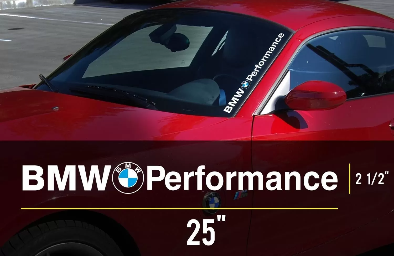 BMW logo Performance M3 M5 E34 E36 E39 E46 E60 E70 E90 Windshield Decal ...
