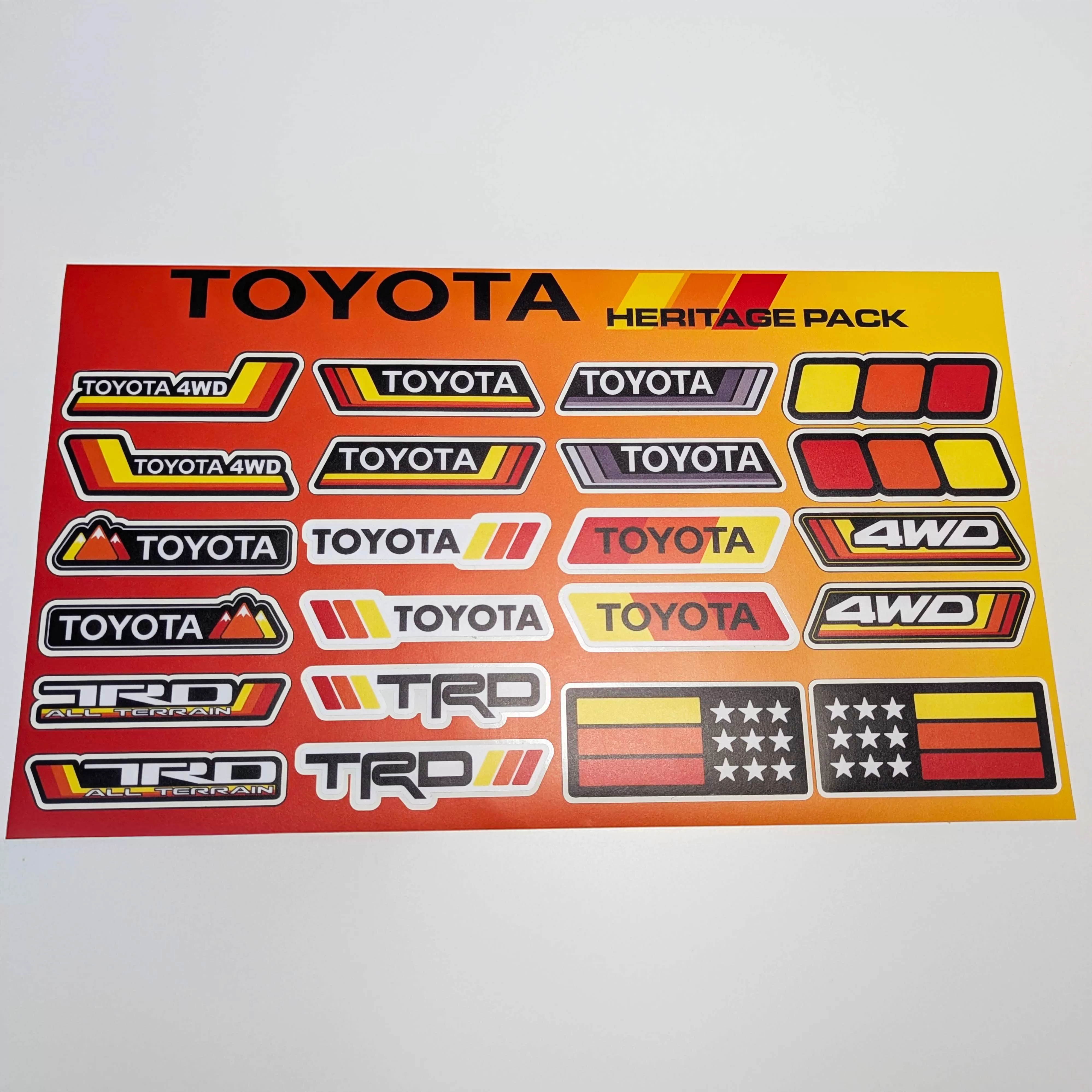 Toyota TRD Plate Frames 2 Pack Tri-Color Sport License Plate Frames - Aluminum Alloy Yellow Orange Red Covers For Toyota TRD Models Sport Style License Plate - Foto 6